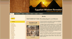 Desktop Screenshot of egyptian-wisdom-revealed.com