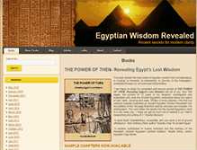 Tablet Screenshot of egyptian-wisdom-revealed.com